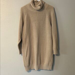 INC International Concepts Beige Turtleneck Sweater